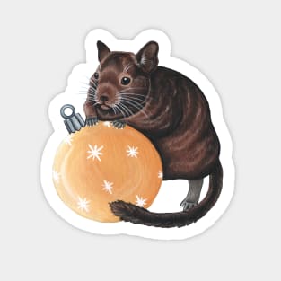 Christmas Degu Sticker